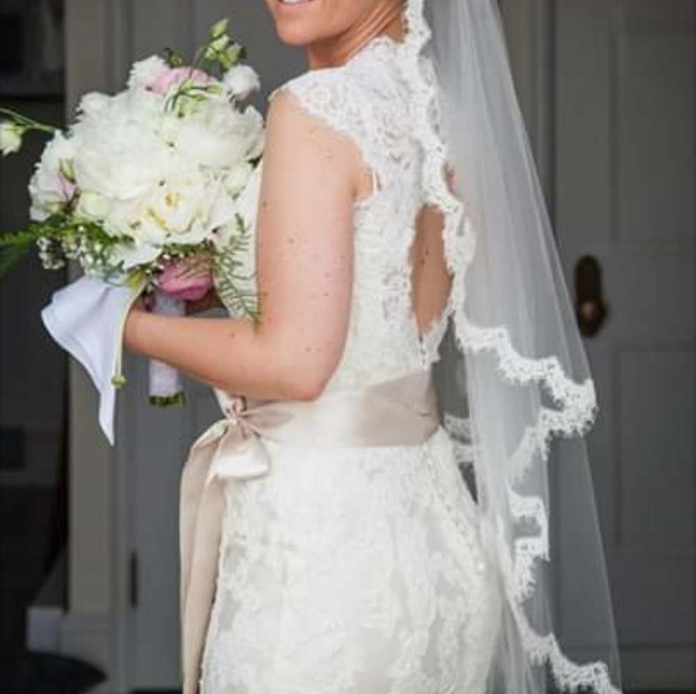 Maggie Sottero Bronwyn wedding dress Satin lace